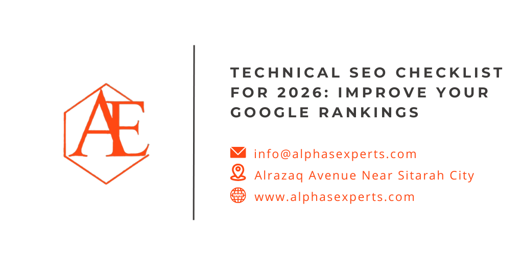 Technical SEO Checklist for 2026: Improve Your Google Rankings - blog post by AlphaExperts