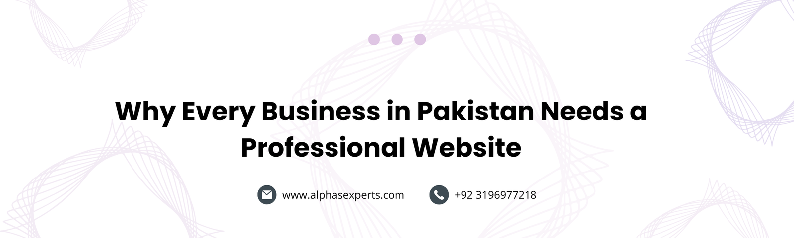 Why Every Business in Pakistan Needs a Professional Website in 2026 - blog post by AlphaExperts